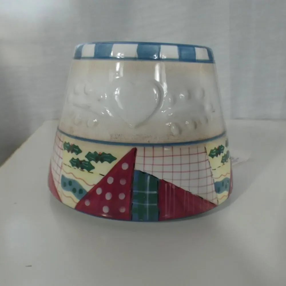 Home Interiors Heartwarming Holiday Candle Shade New In Box Cottage Core